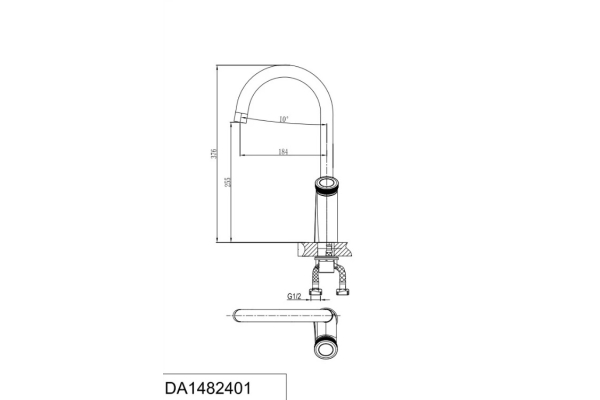 Смеситель для кухни DK Bayern Alfeld DA1482401