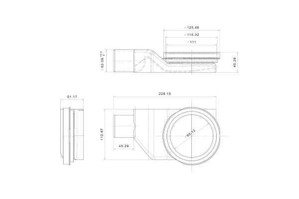 Душевой лоток Point Гермес сталь 450 PN50145