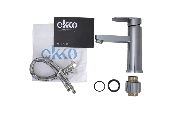 Смеситель для раковины Ekko E1081-21, темно-серый