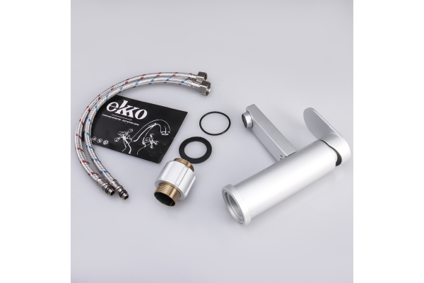 Смеситель для раковины Ekko E1081-22, серый