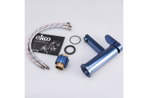 Смеситель для раковины Ekko E1081-23, синий