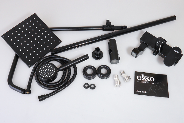Душевая система Ekko E2401-8, черный