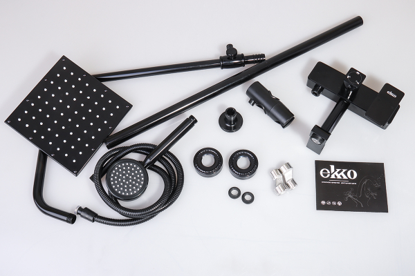 Душевая система Ekko E2403-8, черный