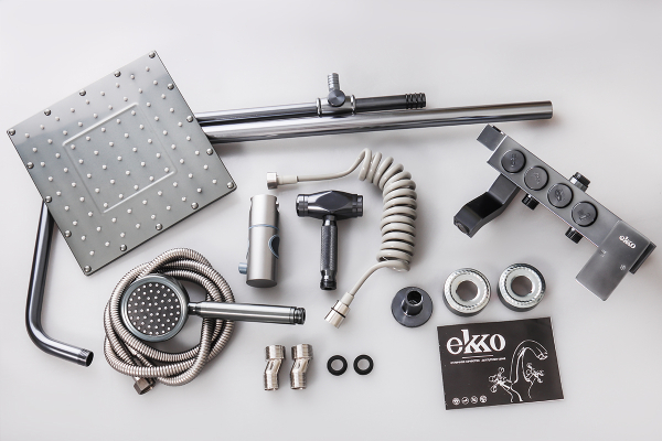 Душевая система Ekko E2406-21, темно-серый