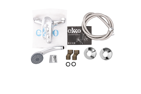 Смеситель для ванны Ekko E32104 короткий излив переключатель шток