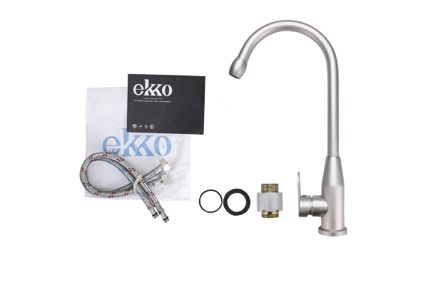 Смеситель для кухни Ekko E4061, серый