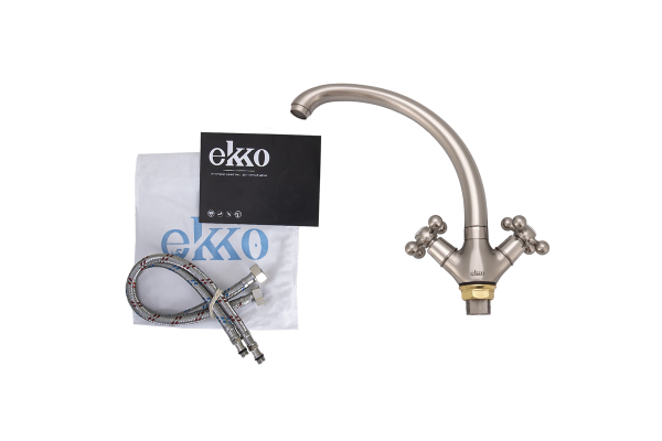 Смеситель для кухни Ekko E41019-5 с гайкой