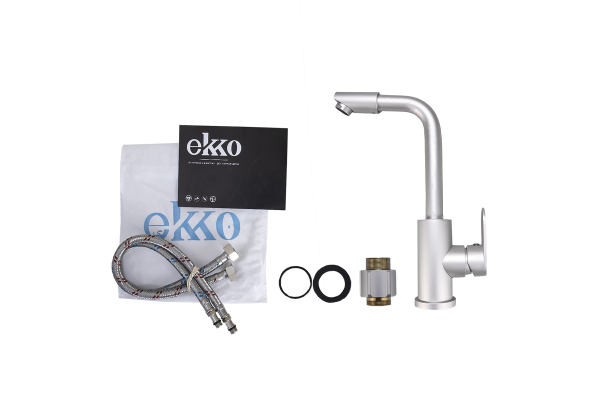 Смеситель для кухни Ekko E4365, серый