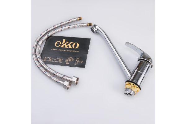 Смеситель для кухни Ekko E49109 с гайкой