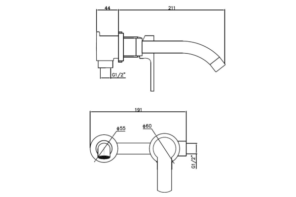 Смеситель Esko для раковины SM28 B