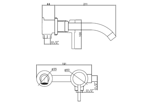 Смеситель Esko для раковины SM28 GLD