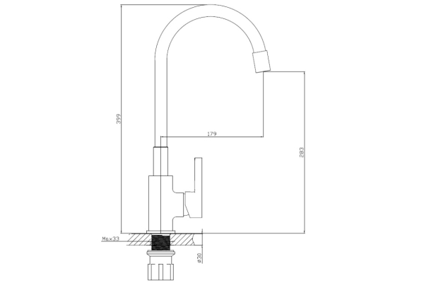 Смеситель Esko Coral для кухни CL 519 W