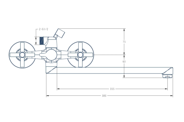 Смеситель Esko для ванны и душа CN 31