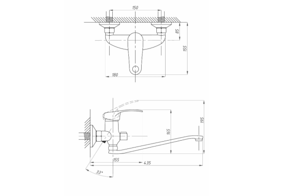 Смеситель Fauzt для ванны с душем FZs-888-133 тип См-ВУОРНШлА