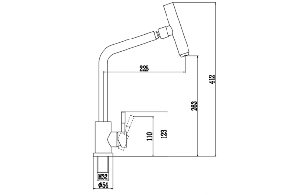 Смеситель Fmark для кухонной мойки FS26329