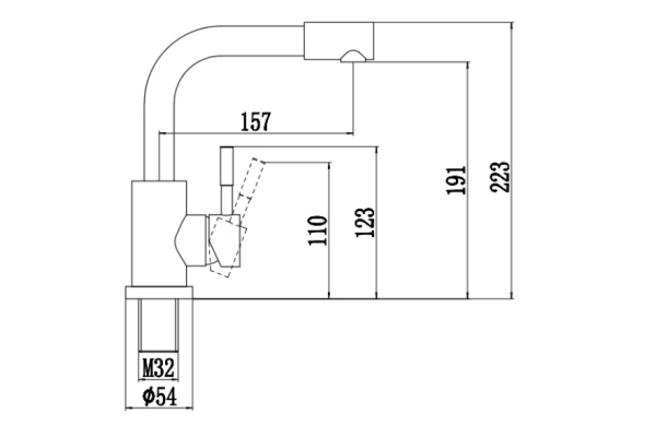 Смеситель Fmark для кухонной мойки FS26029