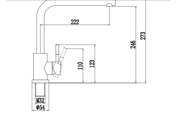 Смеситель Fmark для кухонной мойки FS26229