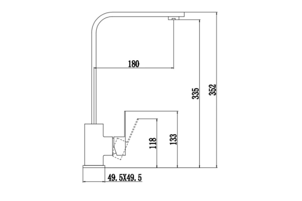 Смеситель Fmark для кухонной мойки FS8132