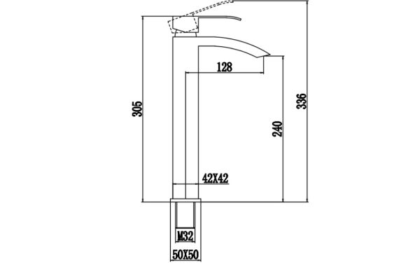 Смеситель Fmark для умывальника FS8611H