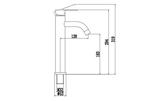 Смеситель Fmark для раковины FS8211