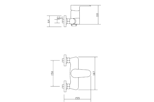 Смеситель Fmark для душа FM3052