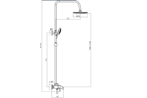 Душевая стойка Fmark FM2407L