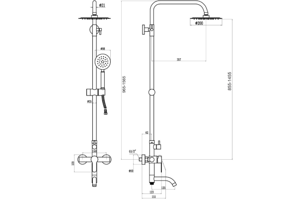 Душевая стойка Fmark FS8245