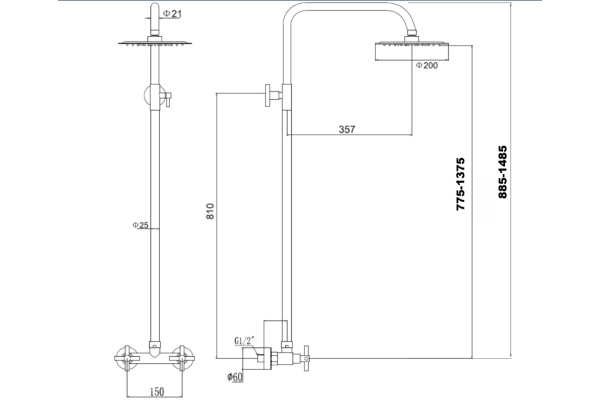 Душевая стойка Fmark FS8405