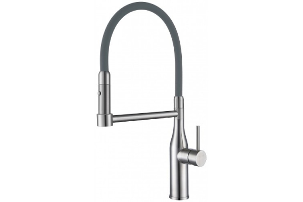 Смеситель для кухни Gappo G4398-55 с гибким изливом сатин