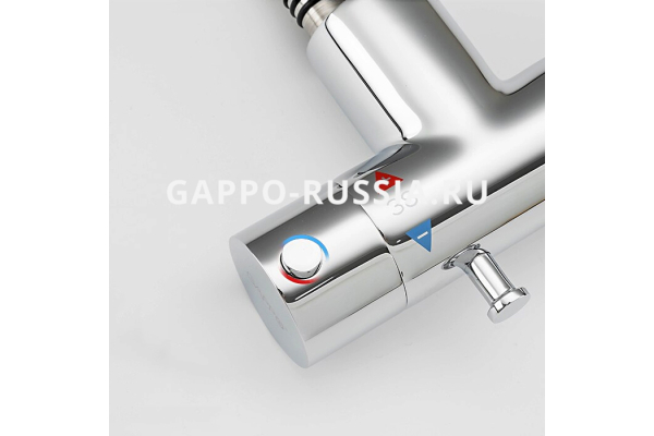 Гигиенический душ Gappo G7290 встраиваемый с термостатом и крючком хром