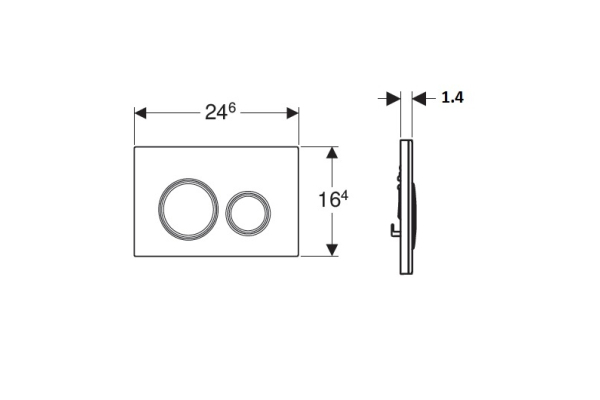 Смывная клавиша Geberit Sigma 21 115.884.SJ.1