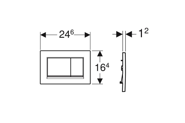 Смывная клавиша Geberit Sigma 30 115.883.KH.1