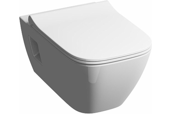 Сиденье для унитаза Geberit Smyle Square антибактериальное, высота 45 мм 500.239.01.1