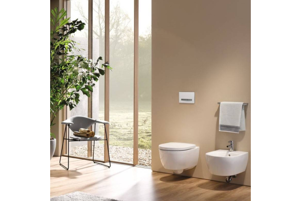 Сиденье для унитаза Geberit iCon XS, плавный спуск, стальные петли 574130000