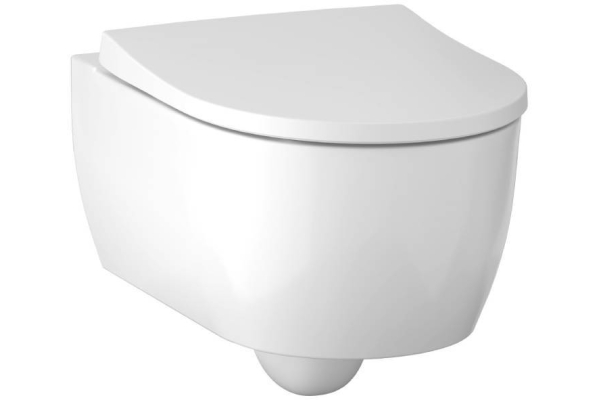 Сиденье для унитаза Geberit iCon XS Slim, плавный спуск, стальные петли 574950000