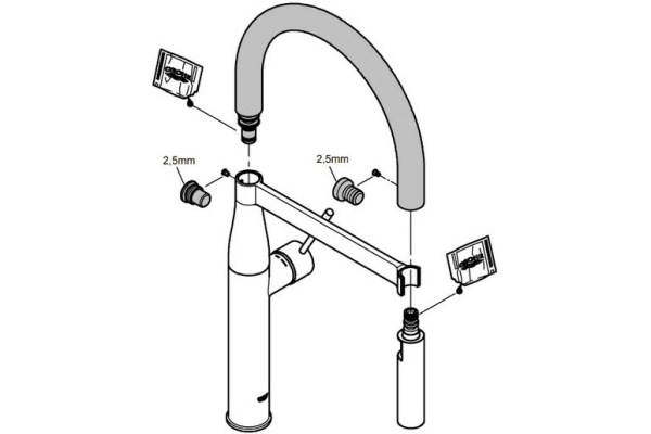 Смеситель для кухни Grohe Essence с проф лейкой 30294000