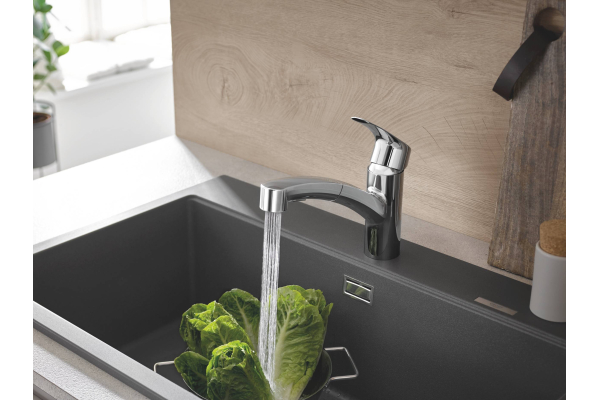 Смеситель для кухни Grohe Eurosmart 2021, однорычажный, хром