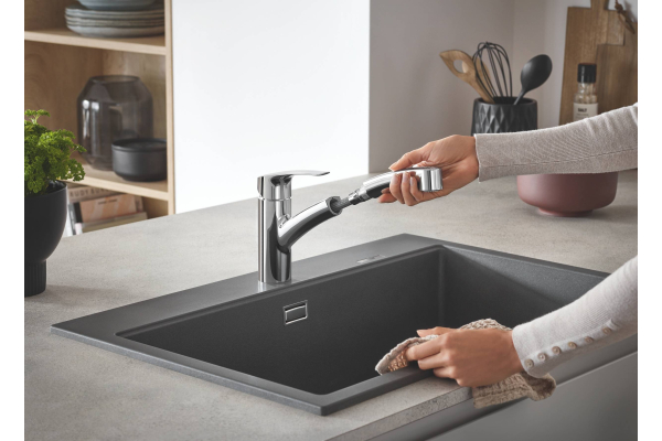 Смеситель для кухни Grohe Eurosmart 2021, однорычажный, хром