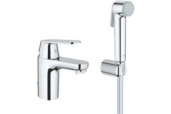 Смеситель для раковины Grohe Eurosmart Cosmopolitan с гигиеническим душем 23125000