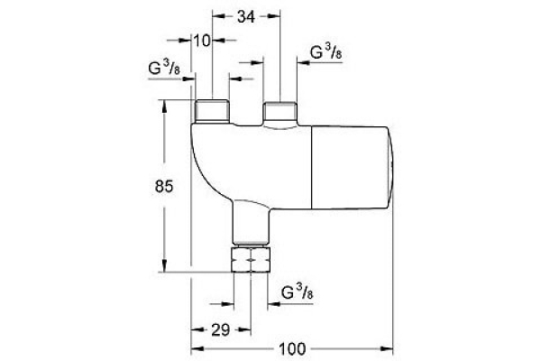 Термостат для установки под раковиной Grohe Grohtherm Micro 34487000