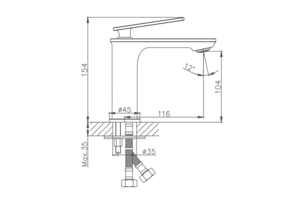 Смеситель Haiba для раковины HB10589