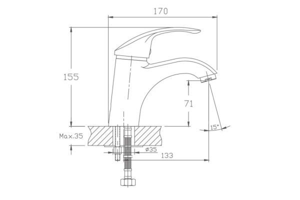 Смеситель Haiba для раковины HB1021-5
