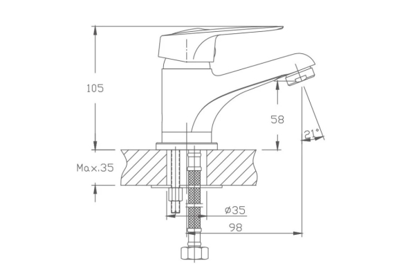 Смеситель Haiba для раковины HB1037