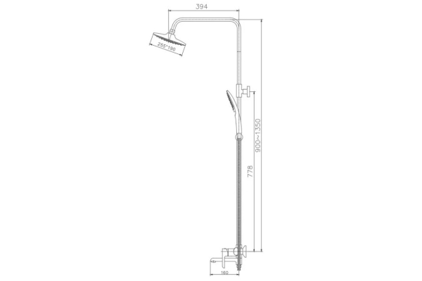 Душевая система Haiba HB24805-7