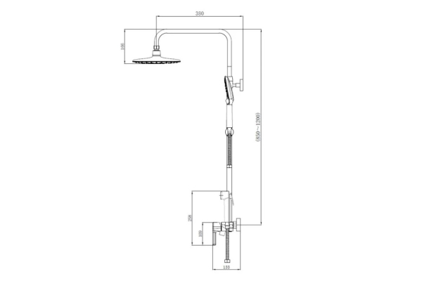 Душевая система Haiba HB24814-7