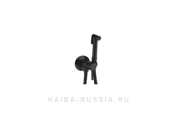 Смеситель с гигиеническим душем Haiba черный, HB5511-7