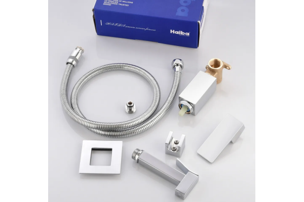 Смеситель с гигиеническим душем Haiba, хром, HB5512