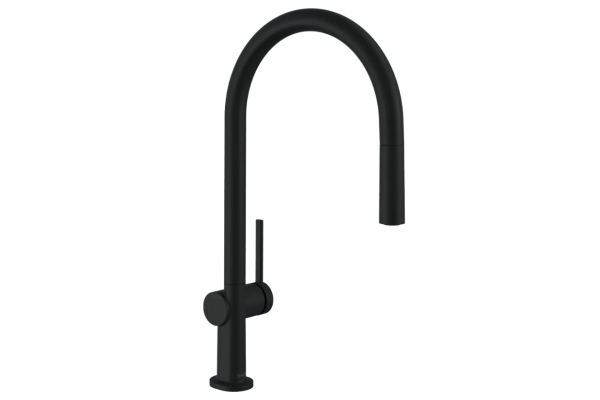Смеситель для кухни Hansgrohe Talis M54 с вытяжным душем 72802670, черный матовый
