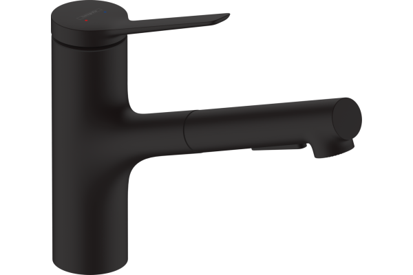Смеситель для кухни Hansgrohe Zesis M33 74800670 с вытяжным душем, матовый черный
