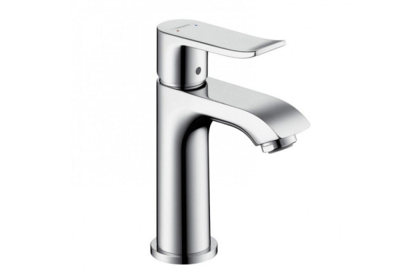 Смеситель для маленькой раковины Hansgrohe 100, однорычажный, без сливного набора 31186000, хром